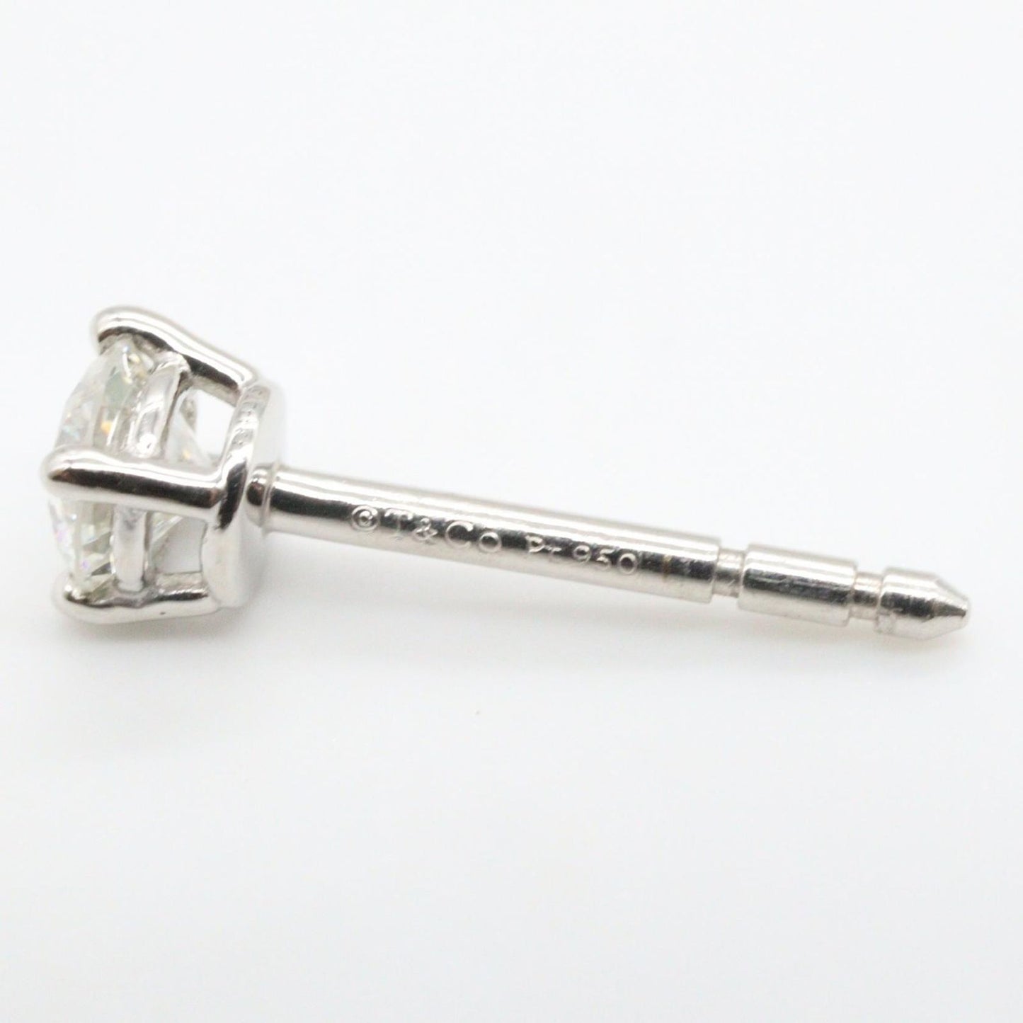 Tiffany & Co Earrings Platinum Diamond Solitaire — view 5