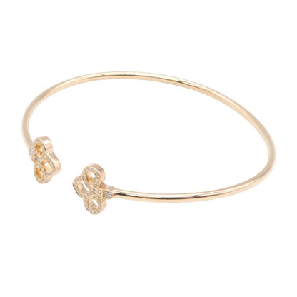 Tiffany & Co Bracelet Fleur de Lis Diamond 16 cm 18k Pink Gold — view 3