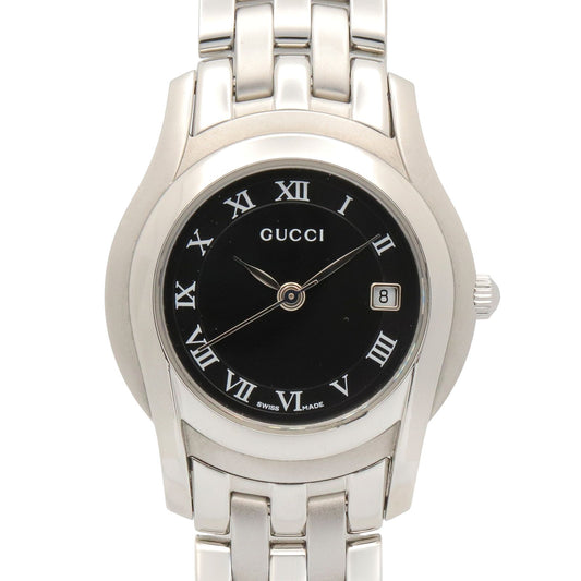 Gucci Watch Black Stainless Steel