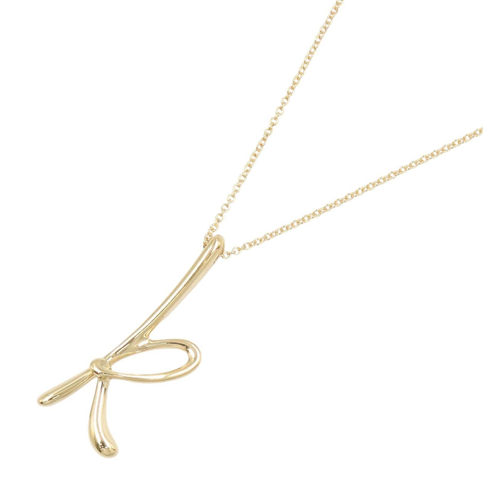 Tiffany & Co Necklace Initial Letter 41 cm 18k