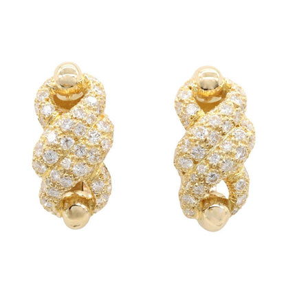 Cartier Earrings Tornado Diamond 18k