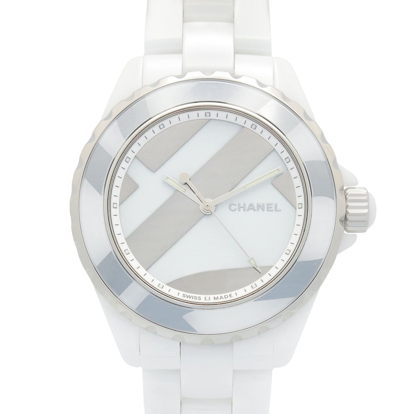 Chanel Watch Untitled White Ceramic