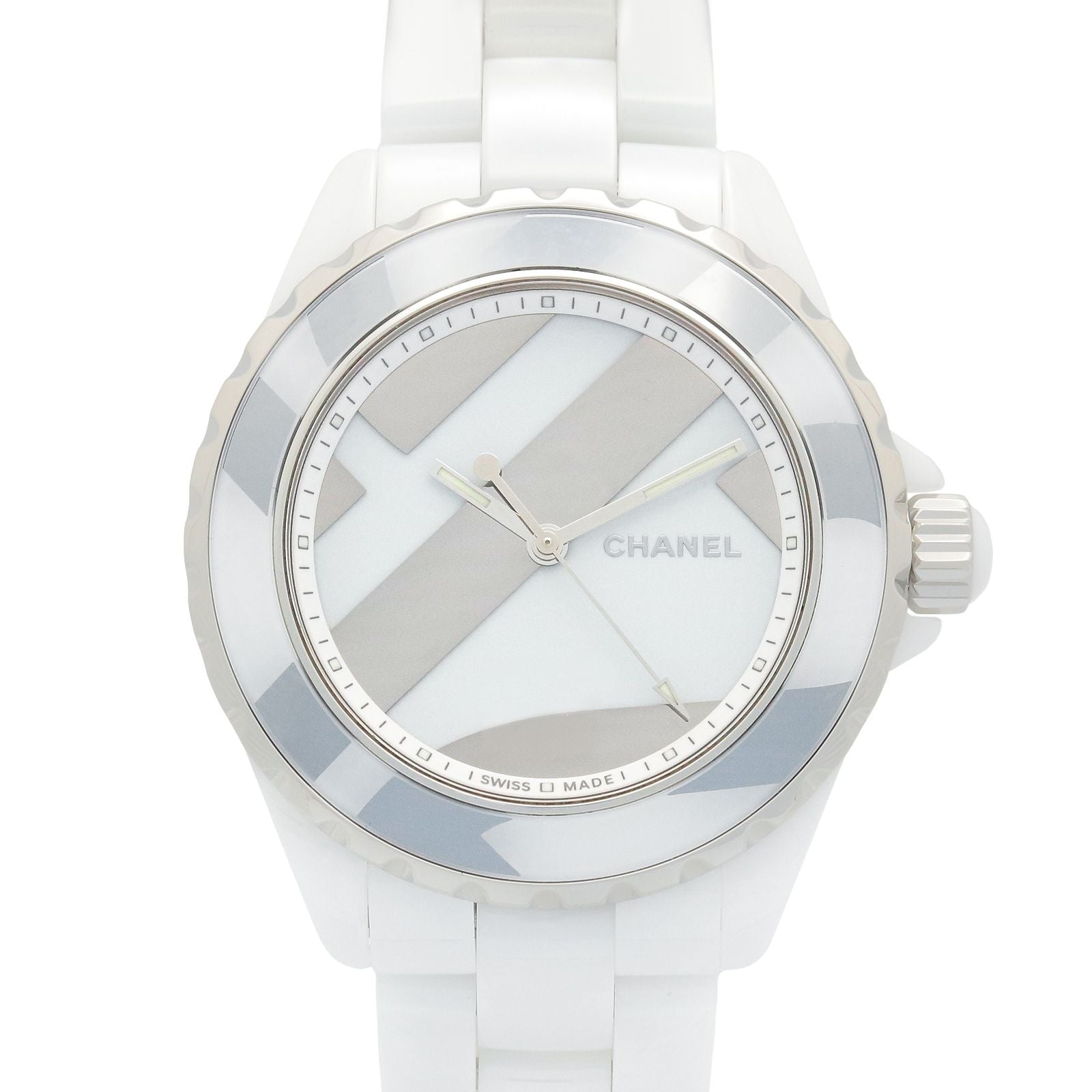 Chanel Watch Untitled White Ceramic