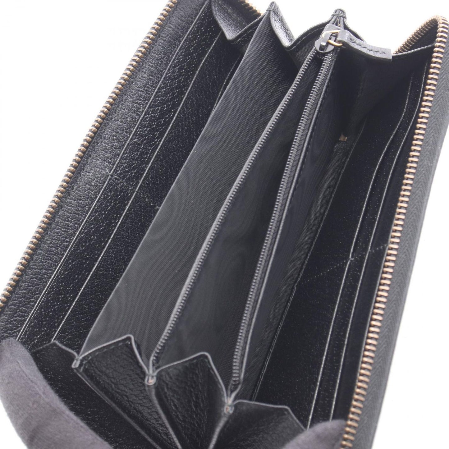Gucci Round Wallet Sherry Line Black Leather — view 3