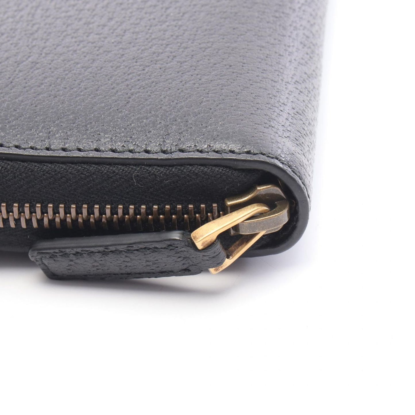 Gucci Round Wallet Sherry Line Black Leather — view 5