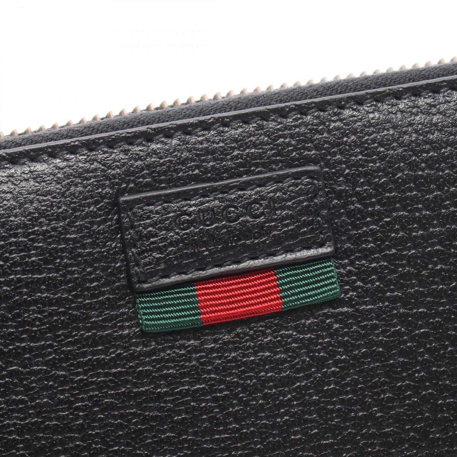 Gucci Round Wallet Sherry Line Black Leather — view 4