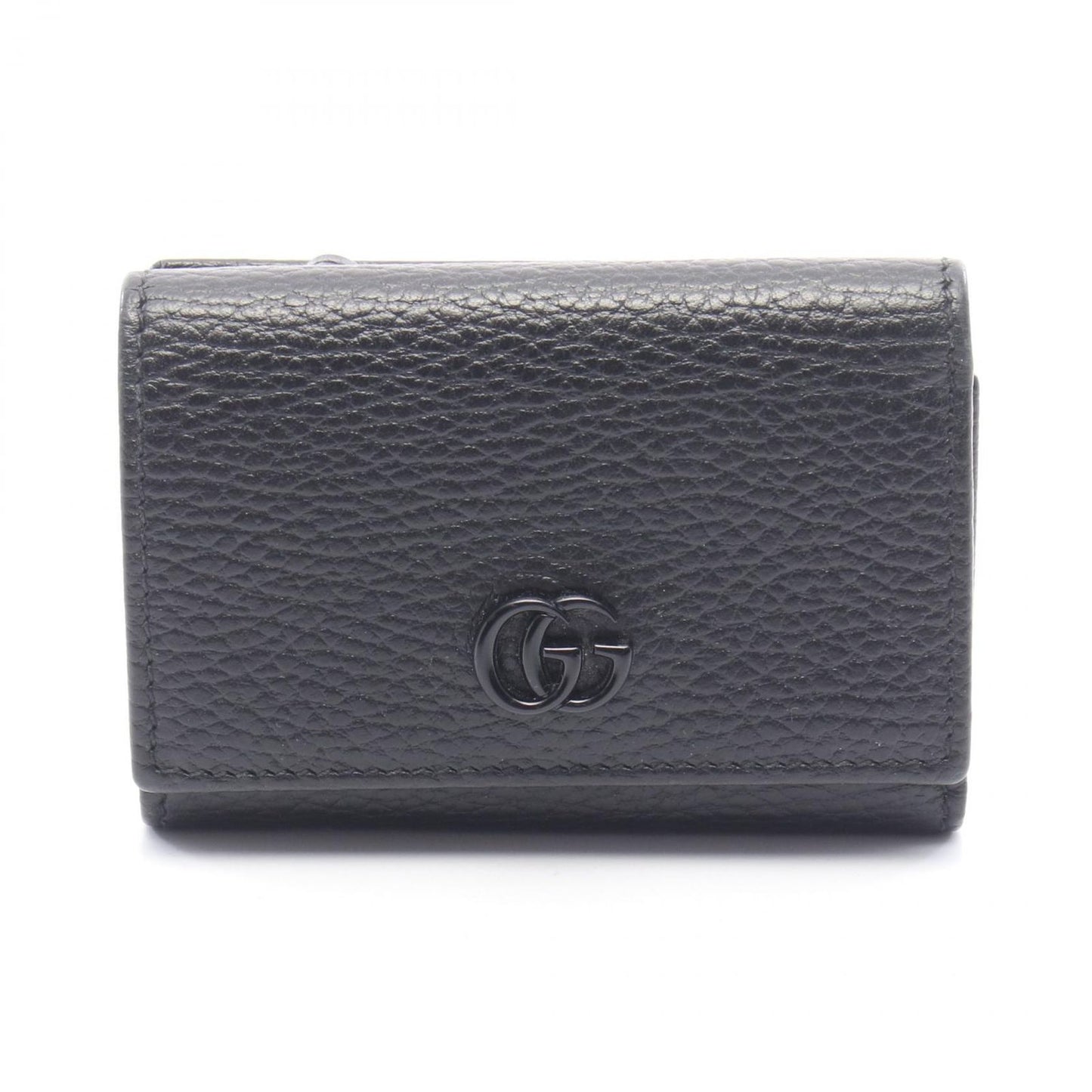 Gucci Trifold Wallet GG Marmont Compact Black Leather