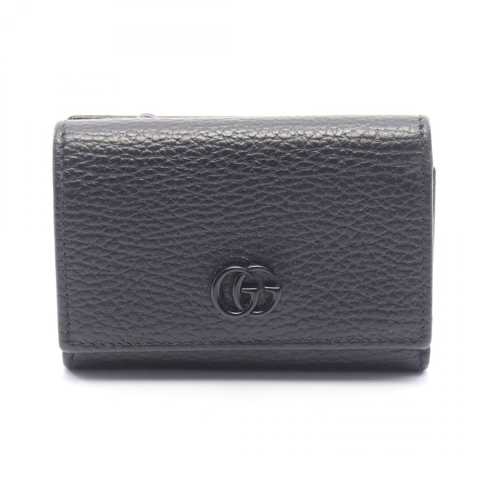 Gucci Trifold Wallet GG Marmont Compact Black Leather