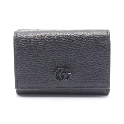 Gucci Trifold Wallet GG Marmont Compact Black Leather