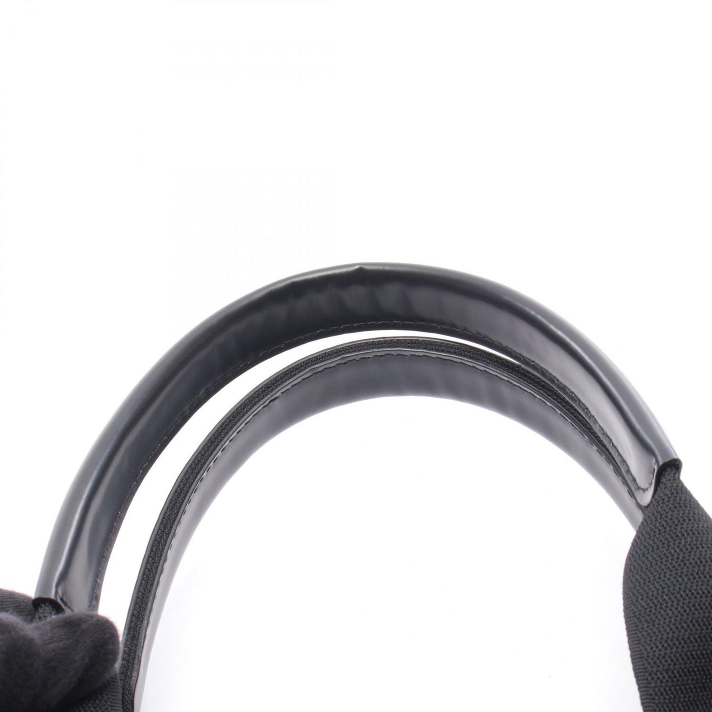 Balenciaga Tote Navy Cabas New M Black Canvas Leather — view 8