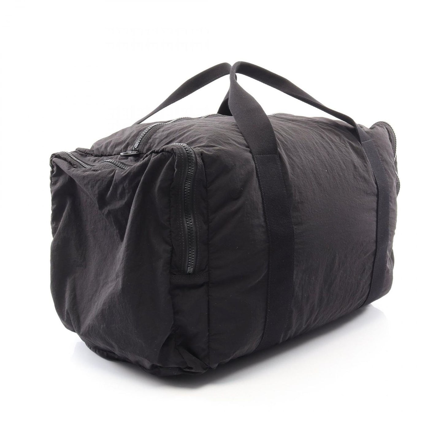 Bottega Veneta Boston Bag Intrecciato 2-Way Black Nylon Leather — view 2