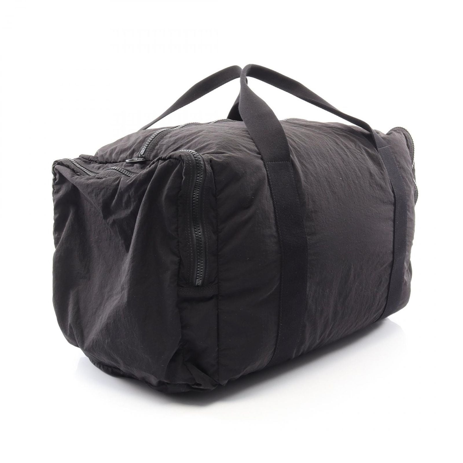 Bottega Veneta Boston Bag Intrecciato 2-Way Black Nylon Leather — view 2