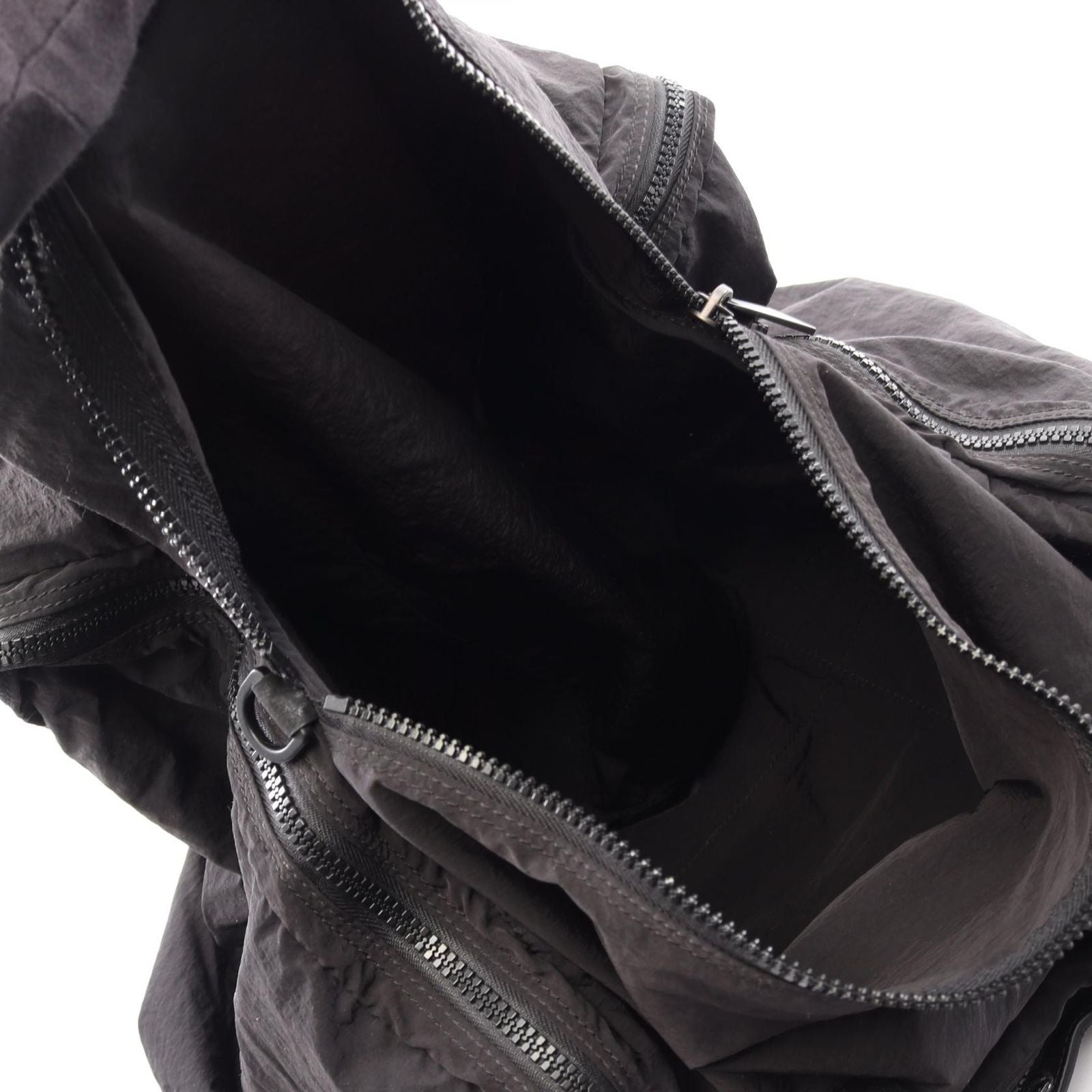 Bottega Veneta Boston Bag Intrecciato 2-Way Black Nylon Leather — view 3