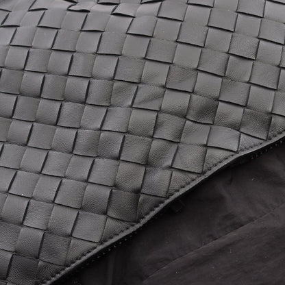 Bottega Veneta Boston Bag Intrecciato 2-Way Black Nylon Leather — view 6
