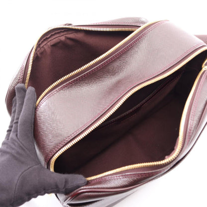Louis Vuitton Shoulder Bag Reporter PM Taiga Acajou Leather Liporta — view 3