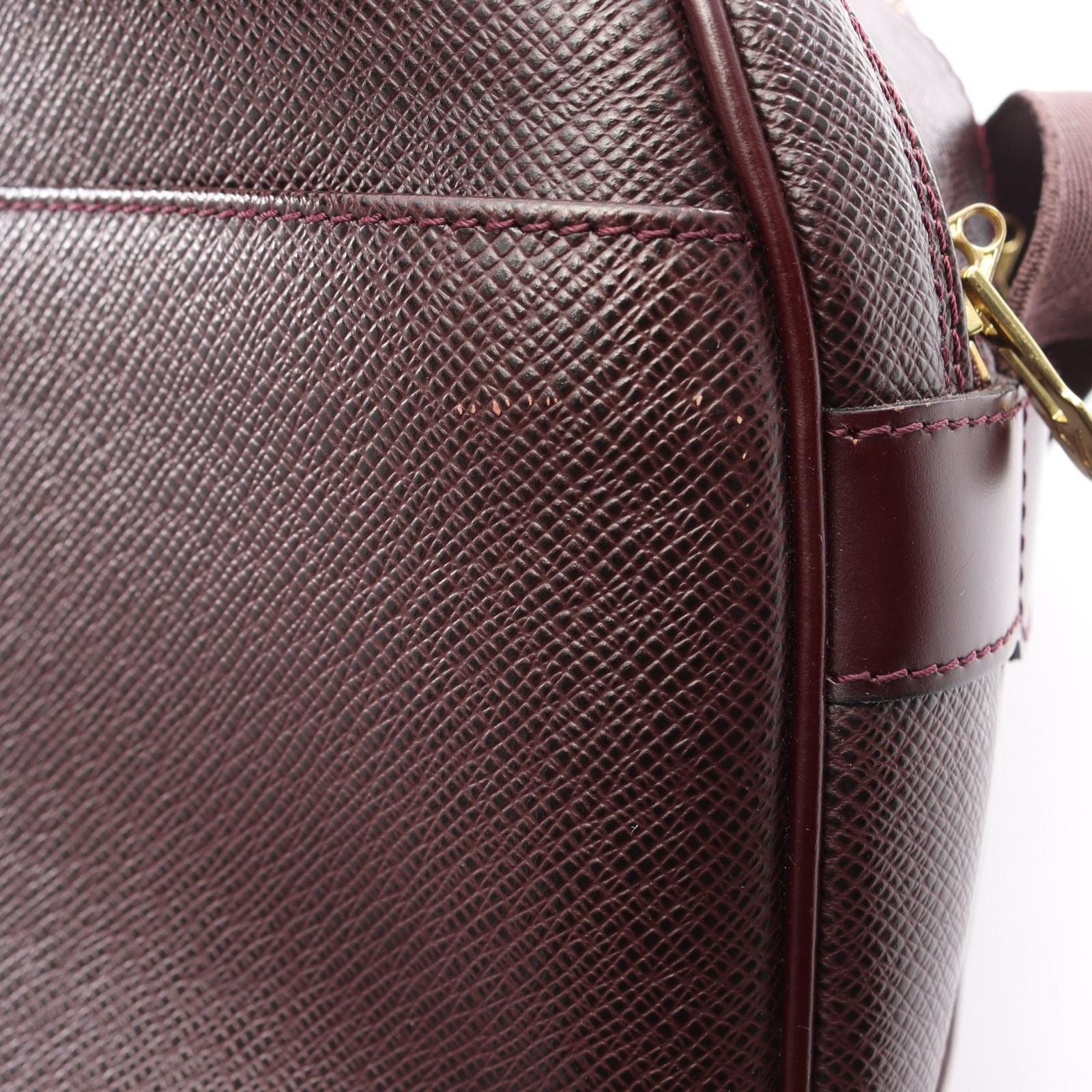 Louis Vuitton Shoulder Bag Reporter PM Taiga Acajou Leather Liporta — view 7