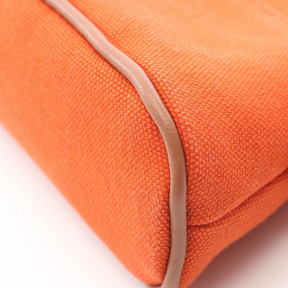 Hermes Pouch Bolide 15 Mini Orange 02 Canvas Leather — view 7