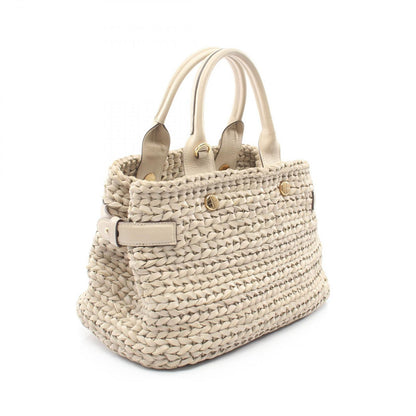 Loewe Handbag Braided Gray Ju Leather — view 2