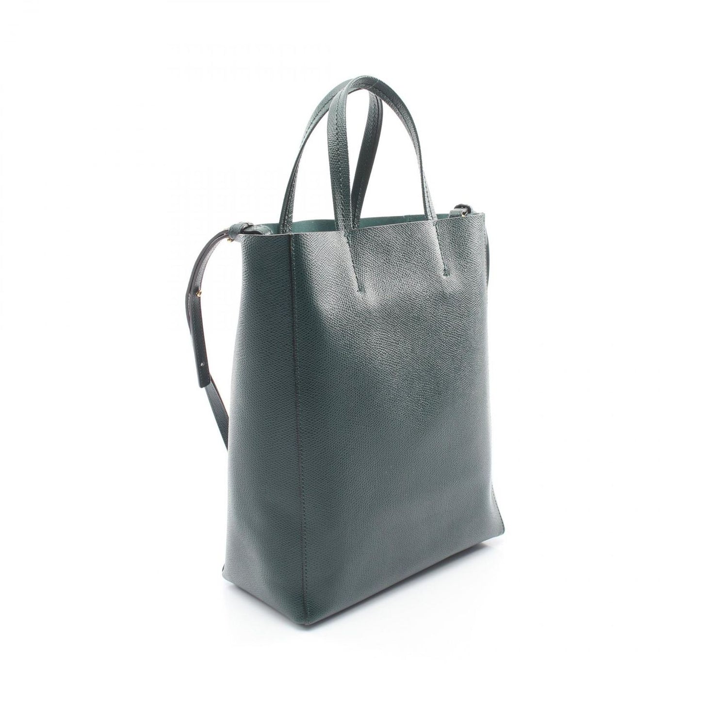 Celine Tote Vertical Small Cover 2-Way Green Leather — view 2