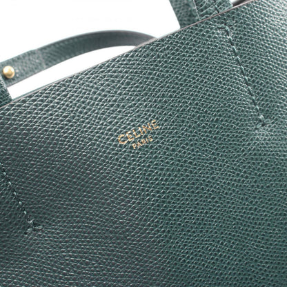 Celine Tote Vertical Small Cover 2-Way Green Leather — view 4