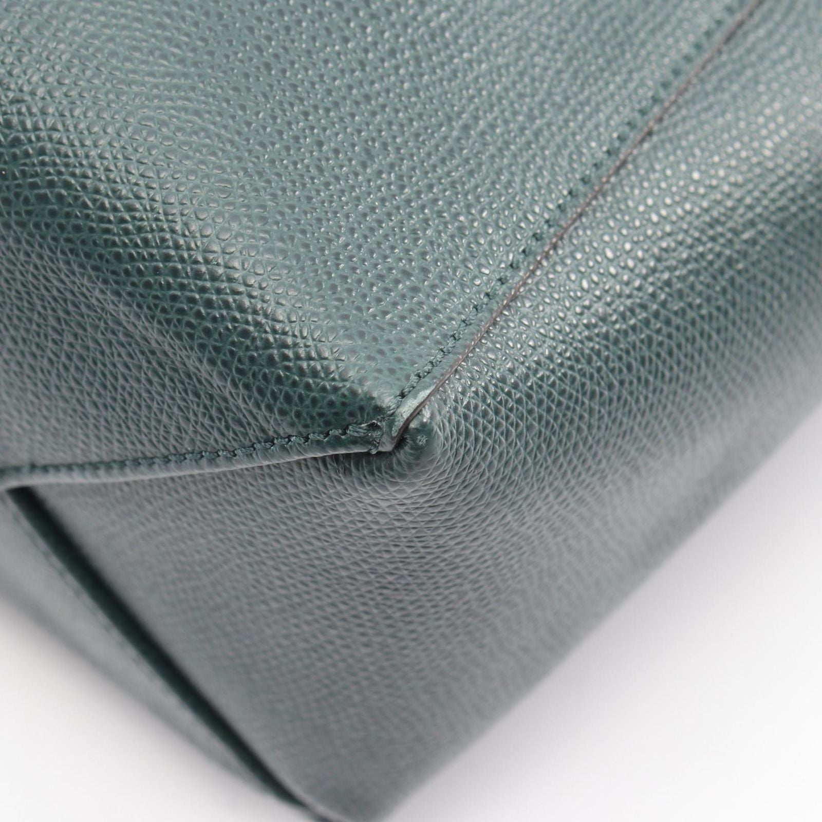 Celine Tote Vertical Small Cover 2-Way Green Leather — view 5