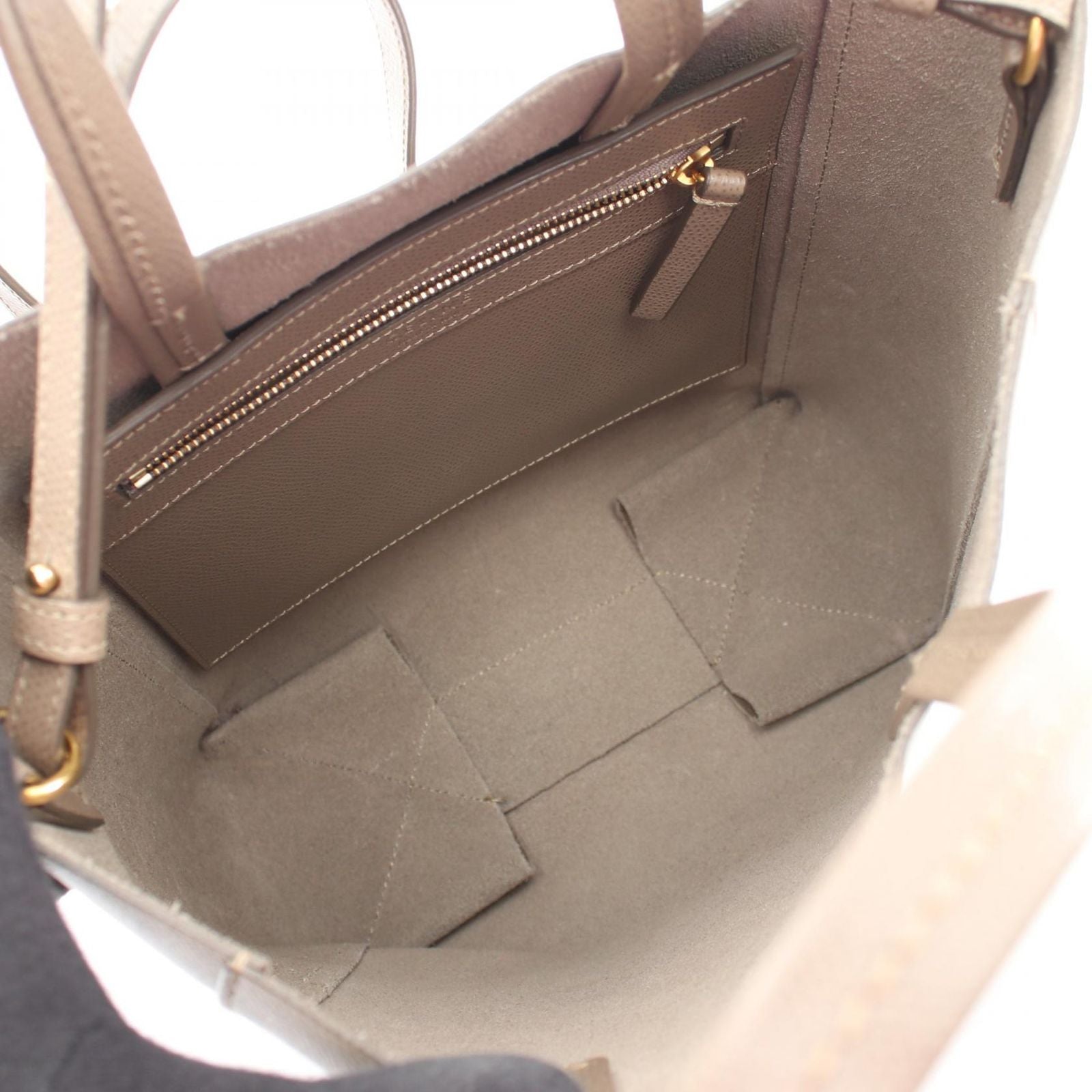 Celine Tote Vertical Small Cover 2-Way Gray Leather — view 3