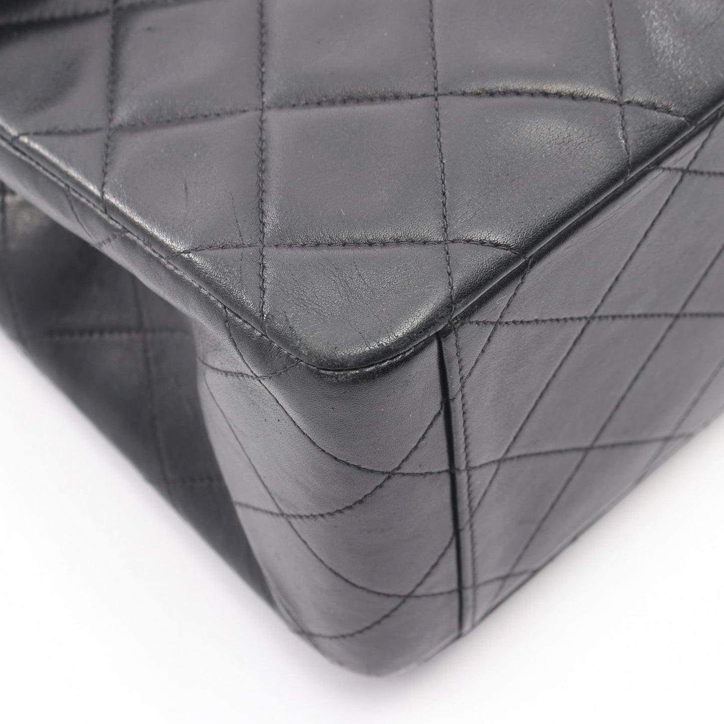 Chanel Shoulder Bag Deca Quilted 34 Black Lambskin Chain — view 6