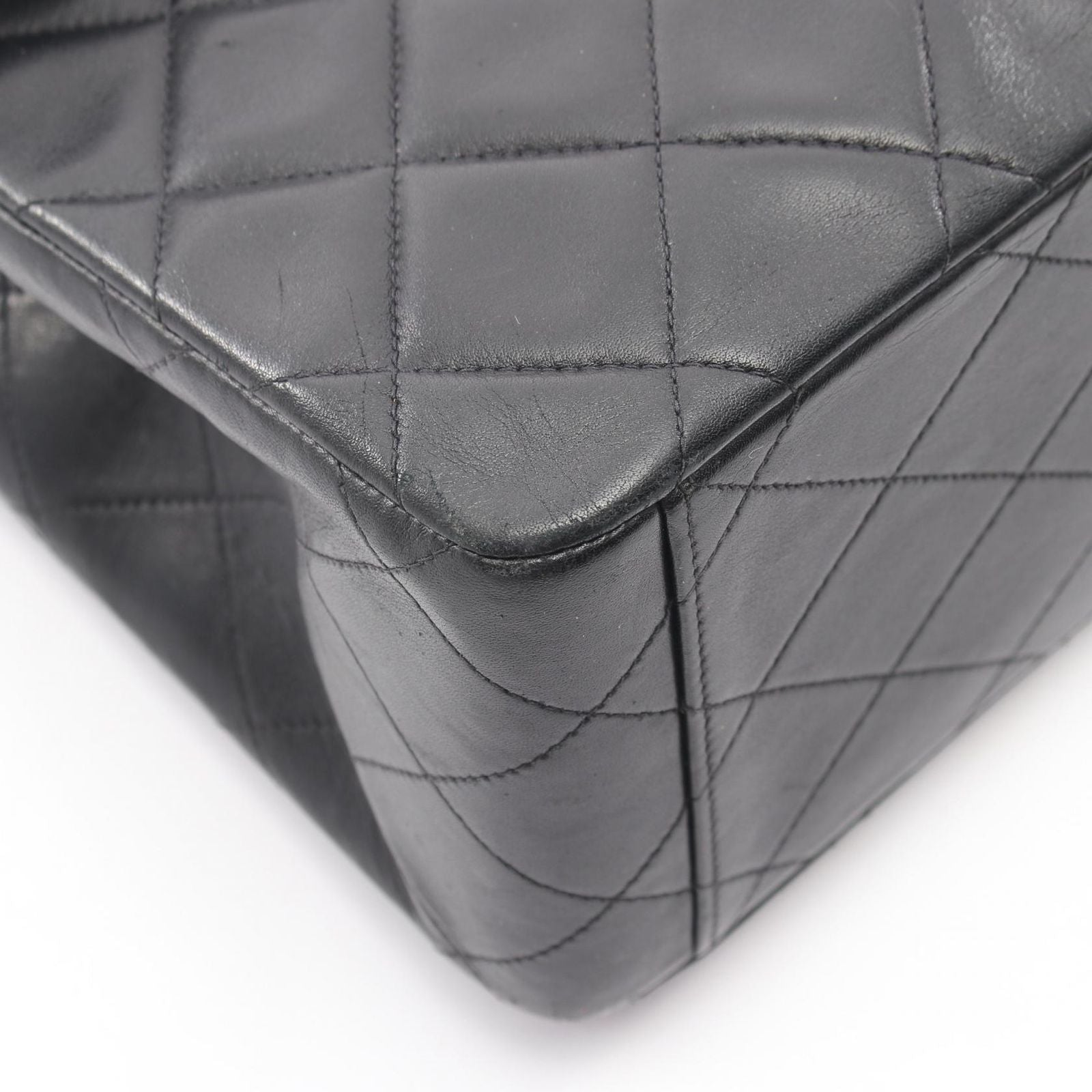 Chanel Shoulder Bag Deca Quilted 34 Black Lambskin Chain — view 6