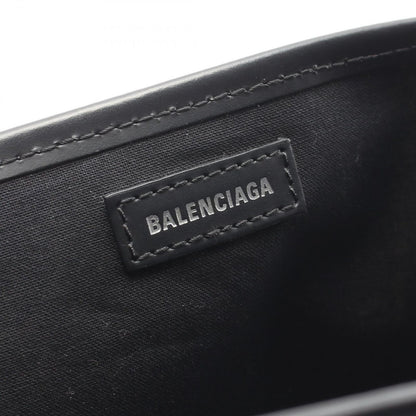 Balenciaga Tote Navy Cabas S Natural Black Canvas Leather — view 4
