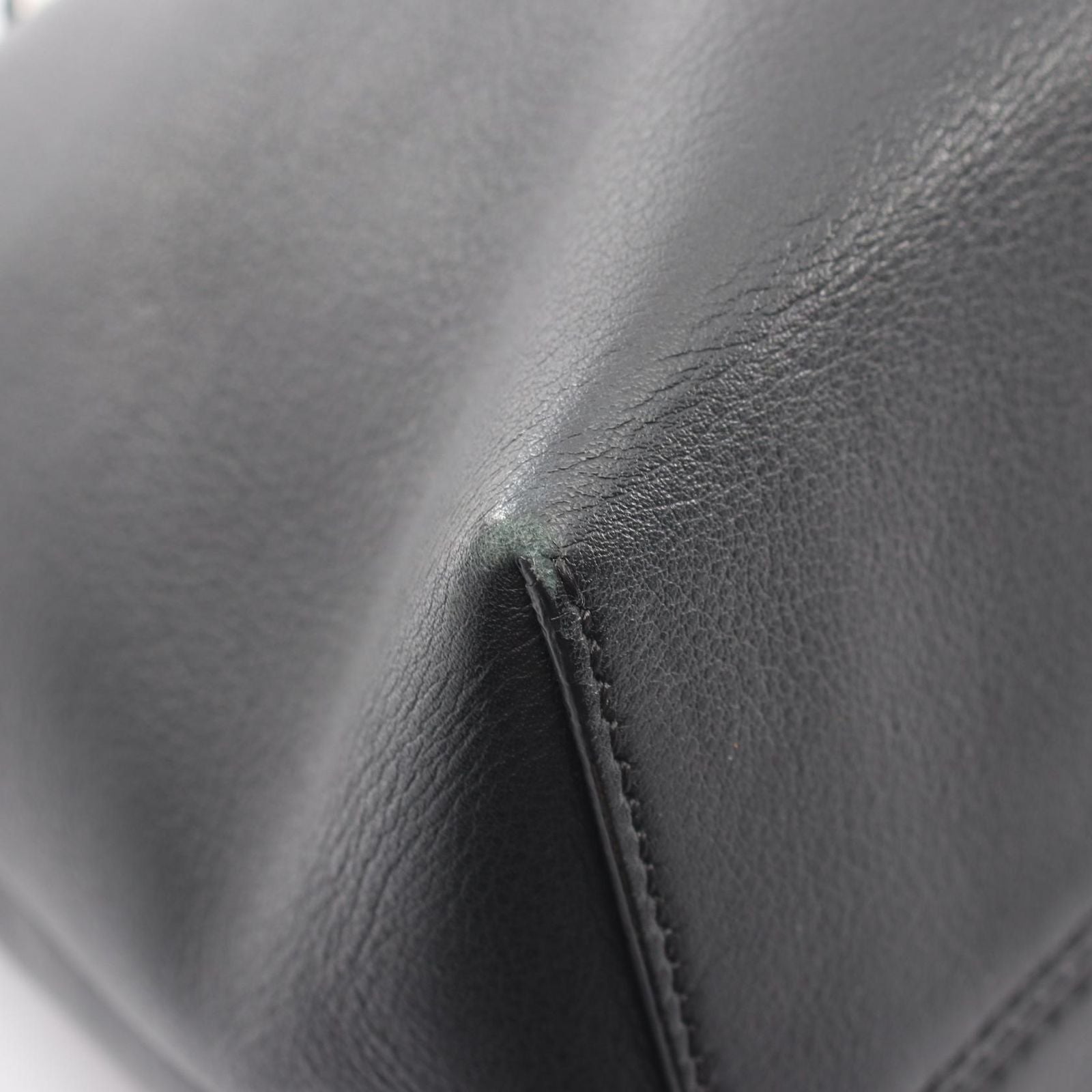 Fendi Handbag 2-Way Black Leather Visor Way Large — view 5