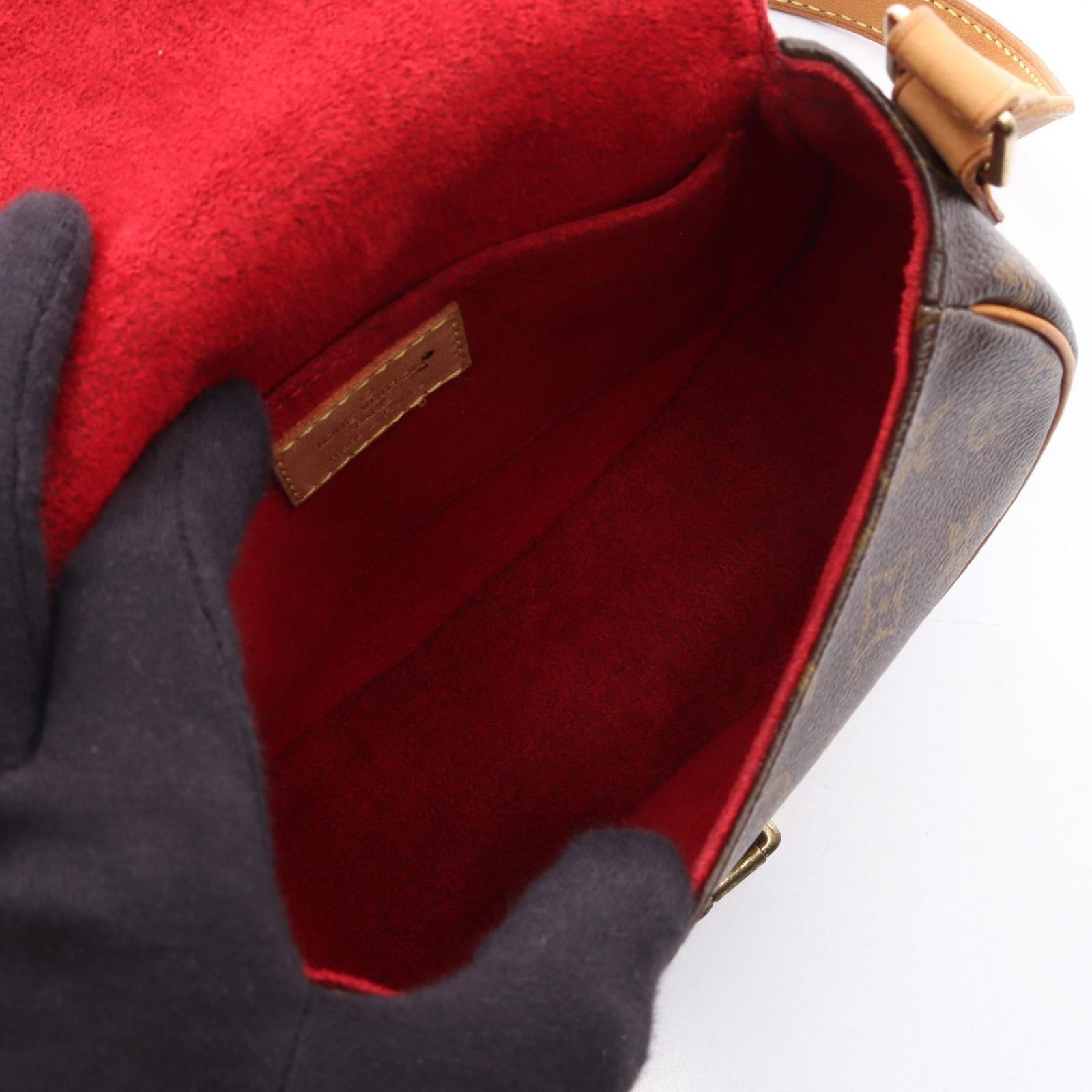 Louis Vuitton Shoulder Bag Tambourine Canvas Leather — view 3