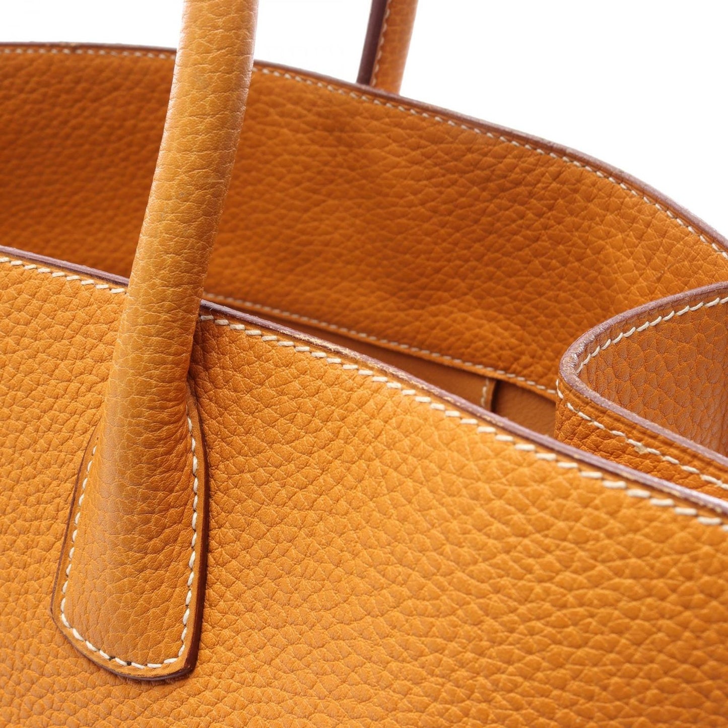 Hermes Handbag White Bus GM Natural Sable Leather — view 7