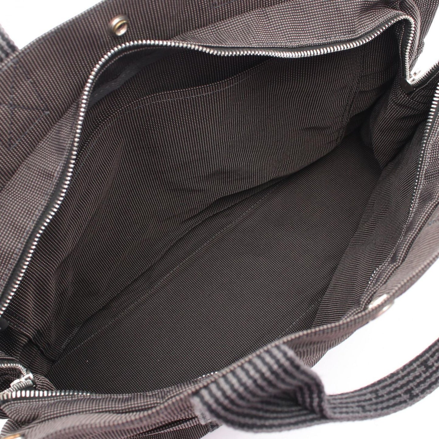Hermes Tote Her Line Gray Canvas — view 3