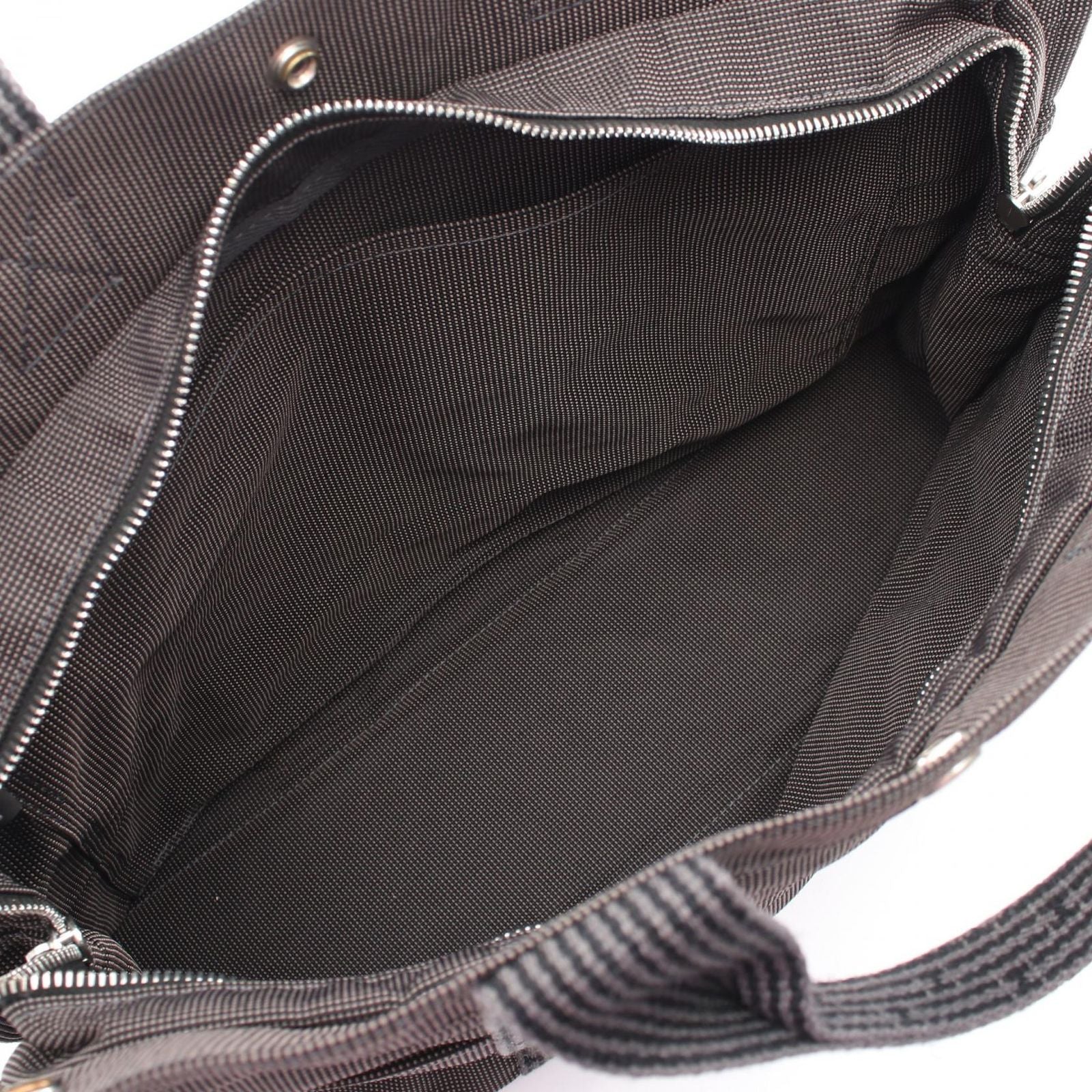 Hermes Tote Her Line Gray Canvas — view 3
