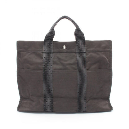 Hermes Tote Her Line Gray Canvas