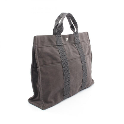 Hermes Tote Her Line Gray Canvas — view 2