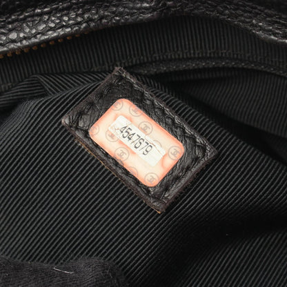 Chanel Tote CC Logo Turnlock Black Caviar Leather Shoulder — view 5