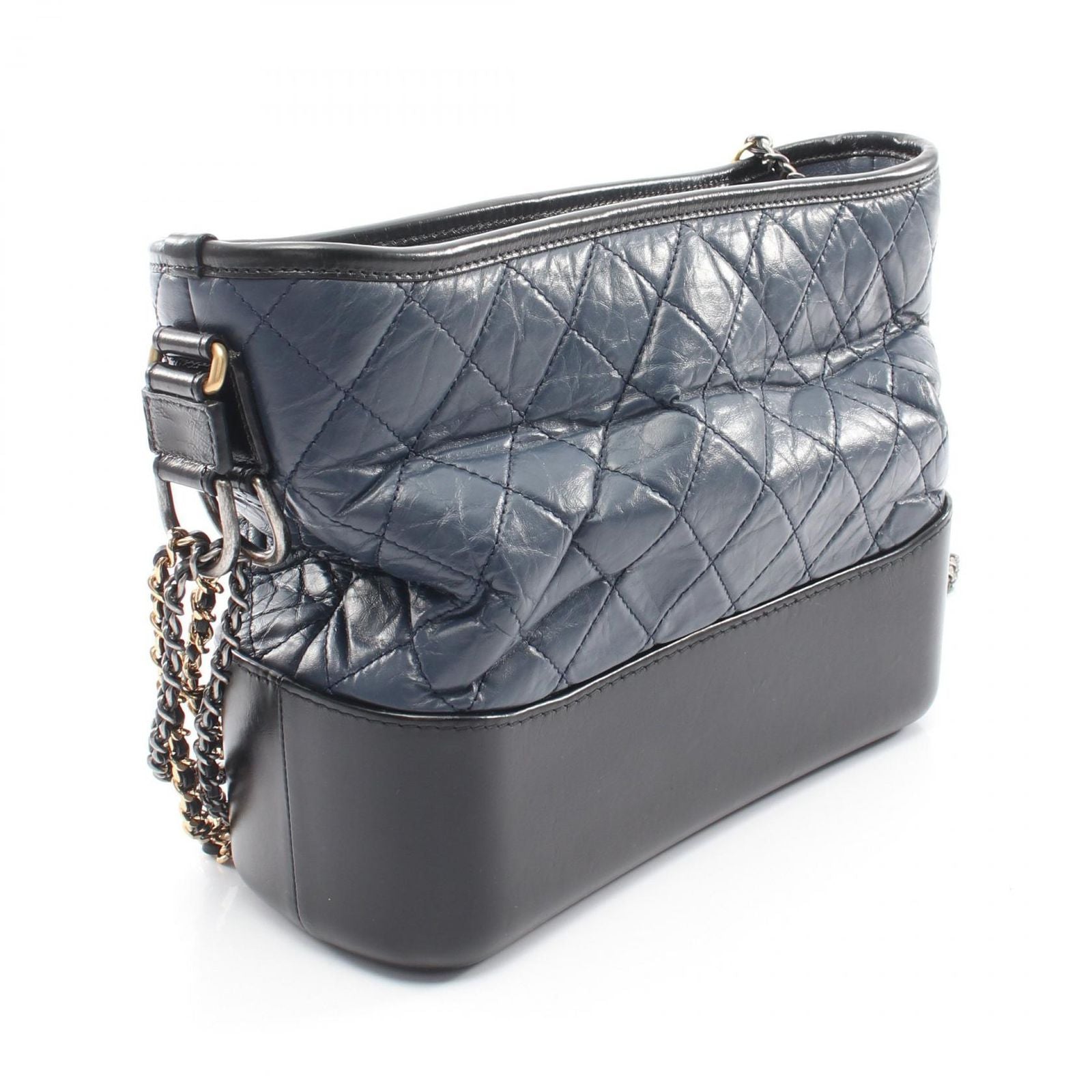 Chanel Shoulder Bag Gabriel de Large Hobo Navy Calf Chain — view 2