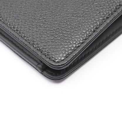 Chanel Bifold Wallet CC Logo Black Caviar Leather — view 6