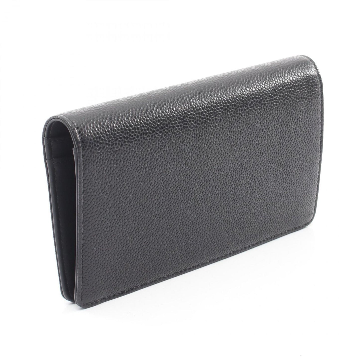 Chanel Bifold Wallet CC Logo Black Caviar Leather — view 2