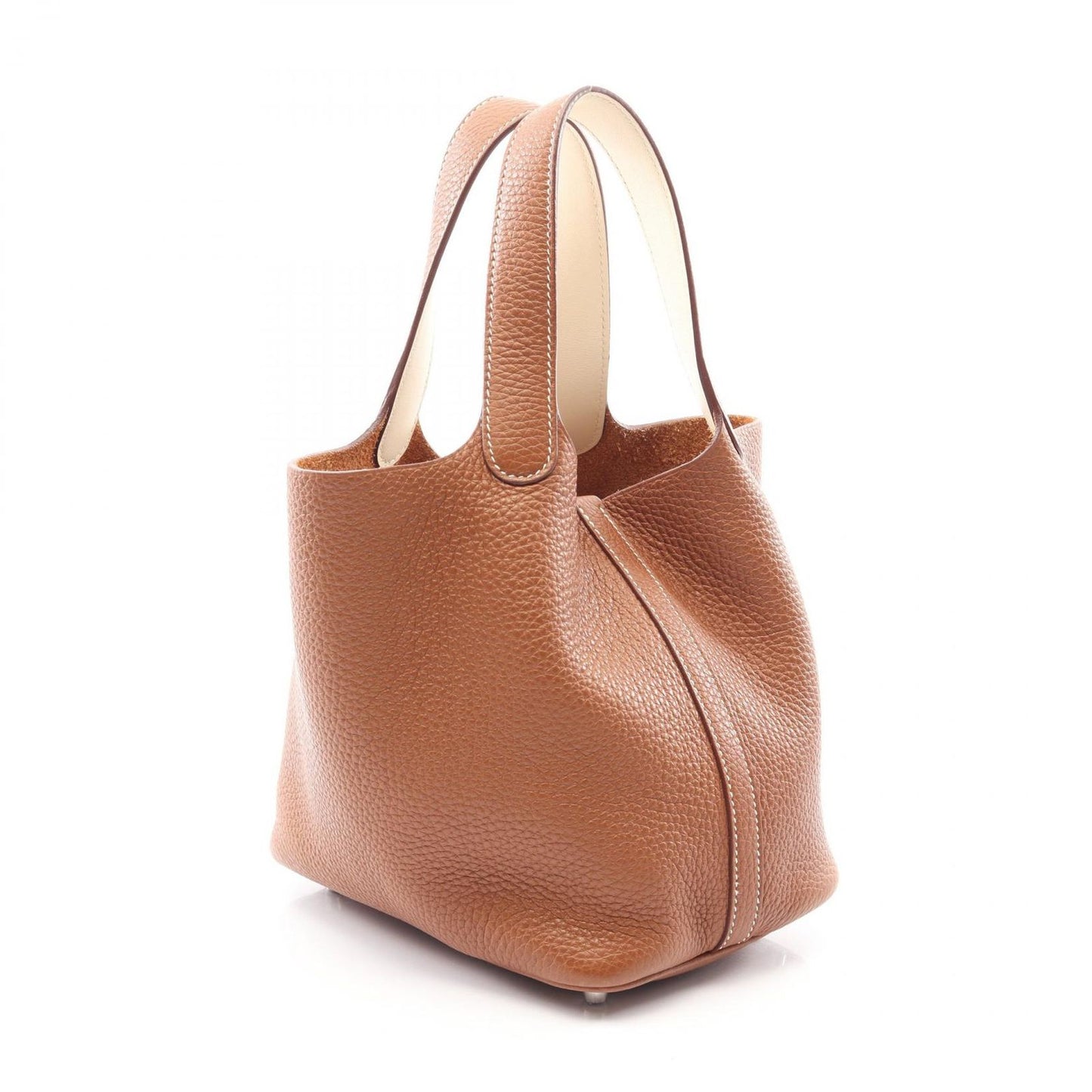 Hermes Handbag Picotin Lock PM Gold Cles Leather Calf PM Eclat — view 2