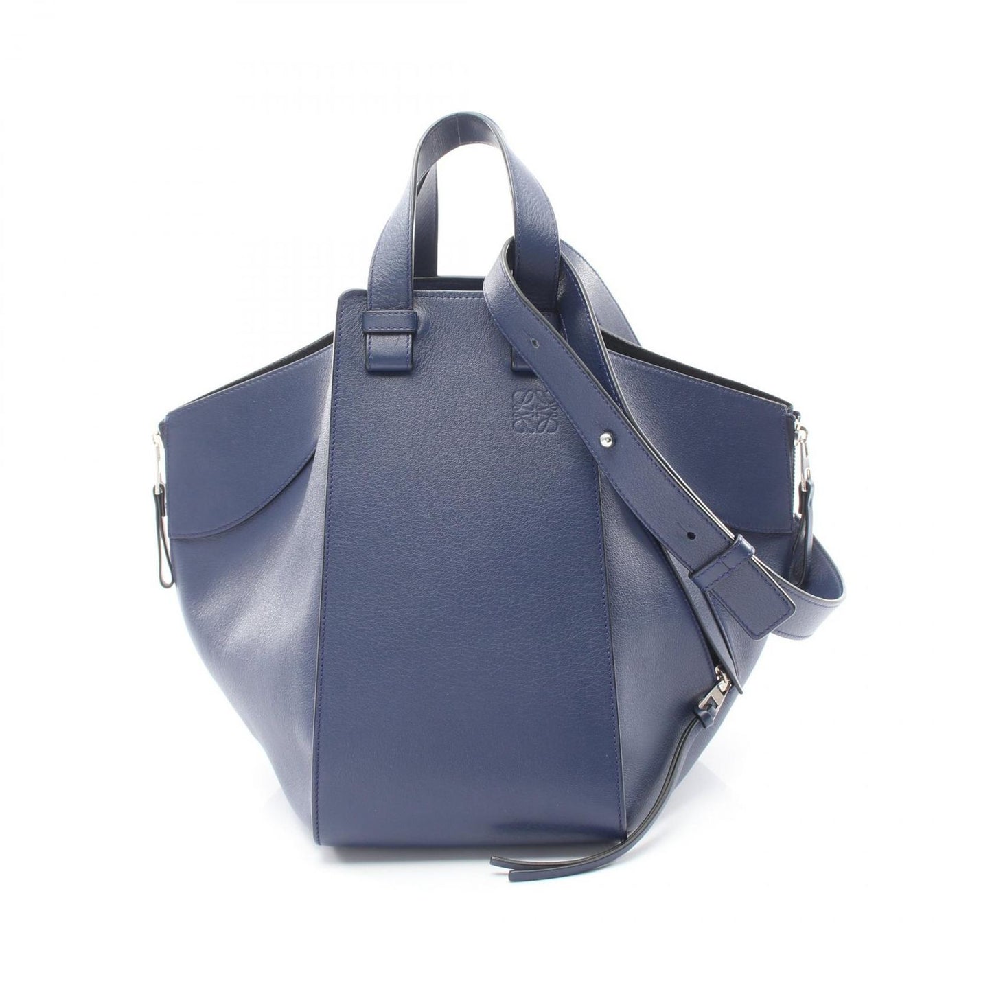 Loewe Handbag Hammock Medium 2-Way Navy Leather