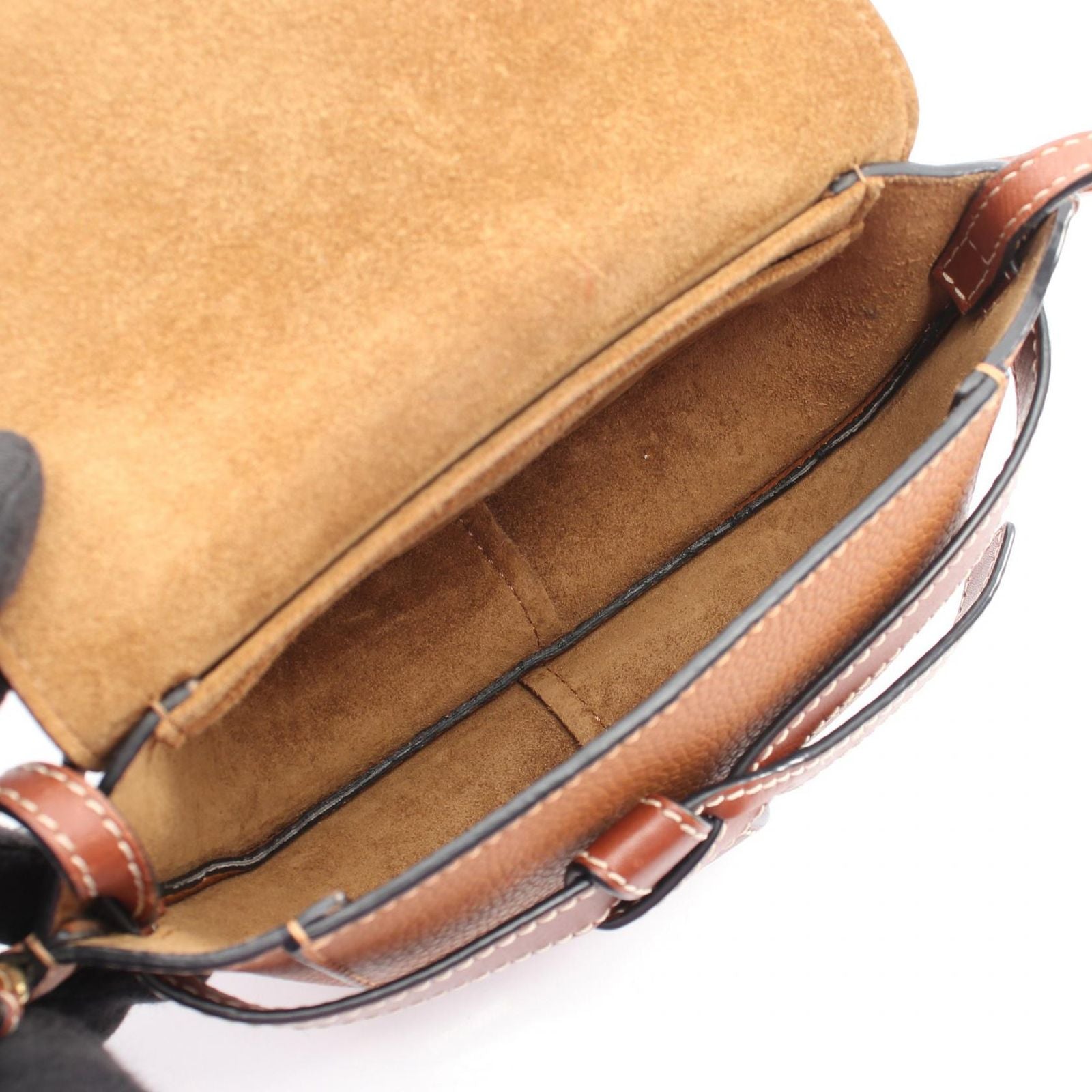 Loewe Shoulder Bag Gate Mini Brown Leather — view 3