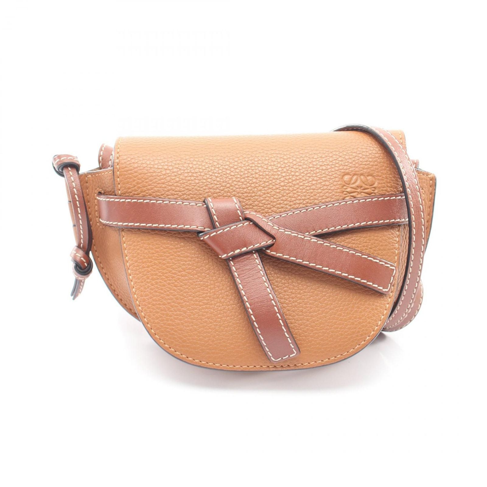 Loewe Shoulder Bag Gate Mini Brown Leather