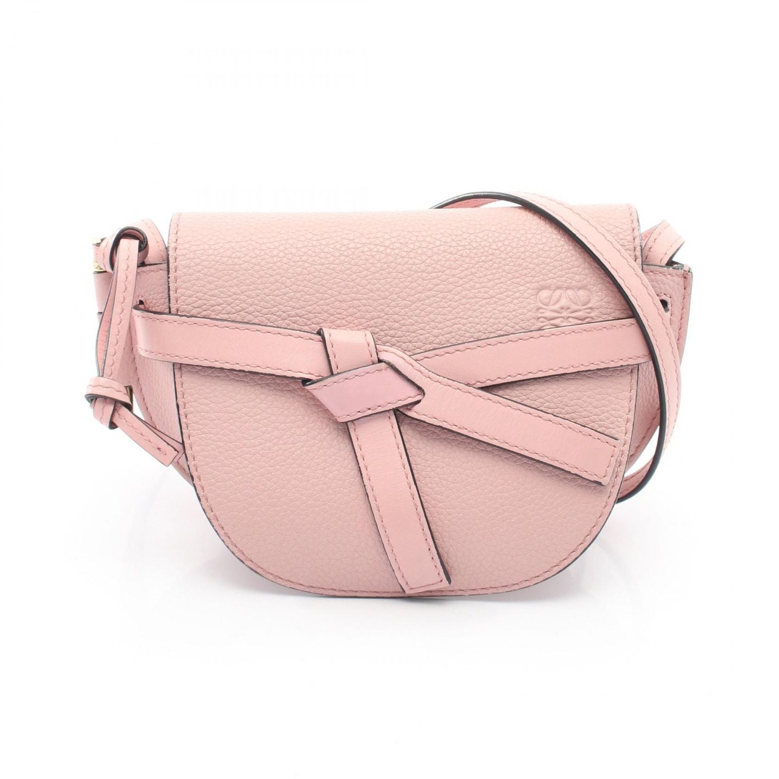 Loewe Shoulder Bag Gate Mini Light Pink Leather