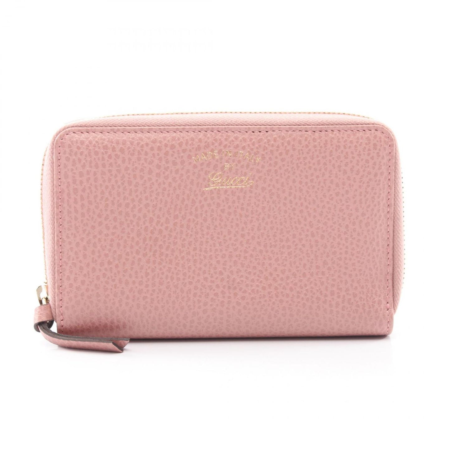 Gucci Round Wallet Swing Pink Leather