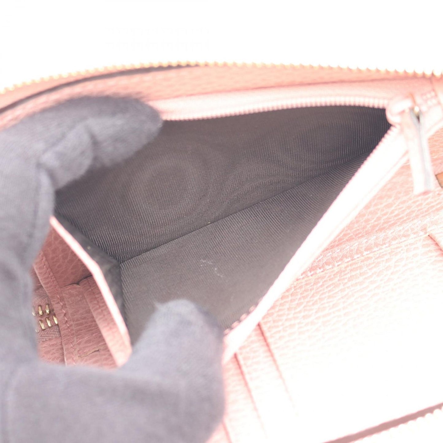 Gucci Round Wallet Swing Pink Leather — view 5