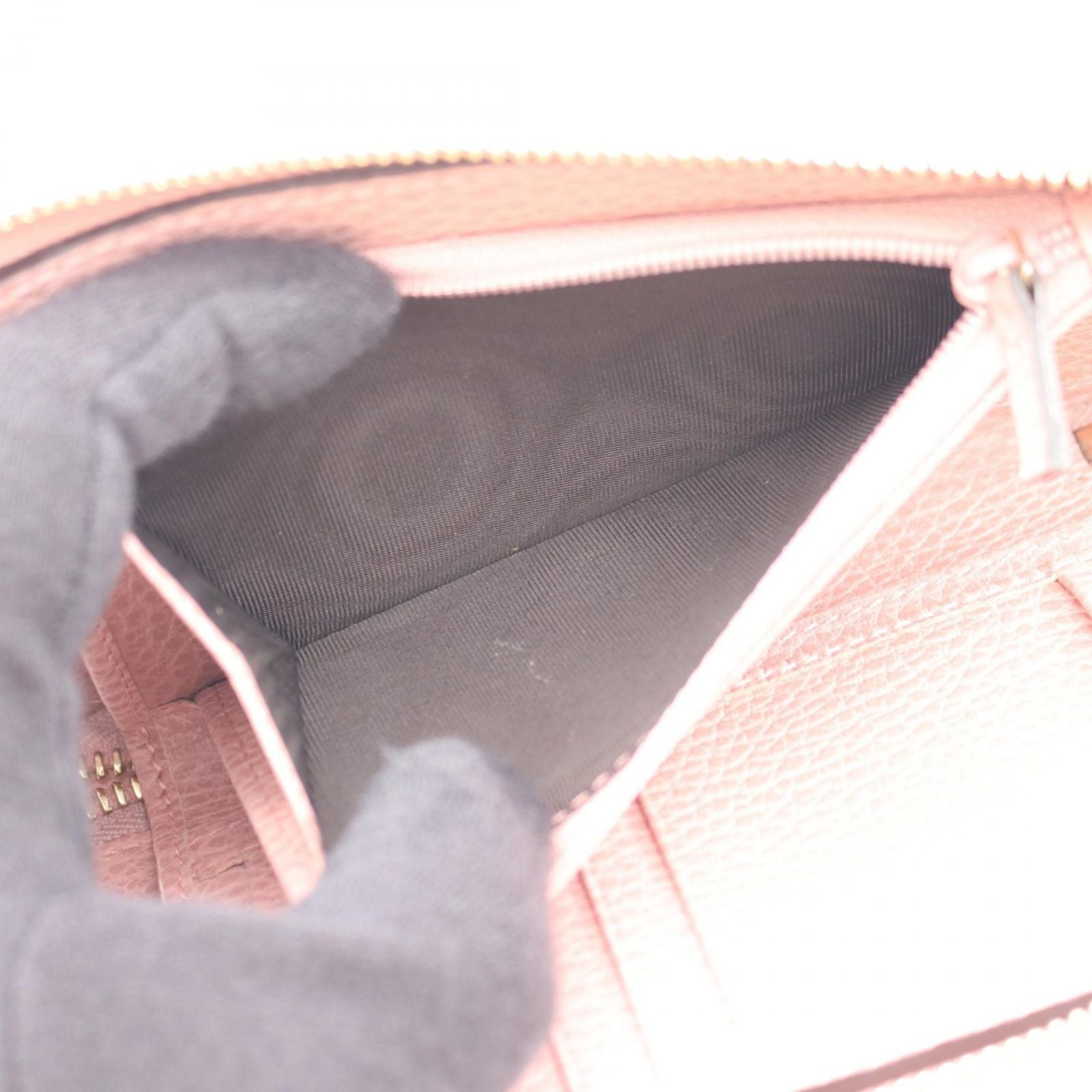 Gucci Round Wallet Swing Pink Leather — view 5