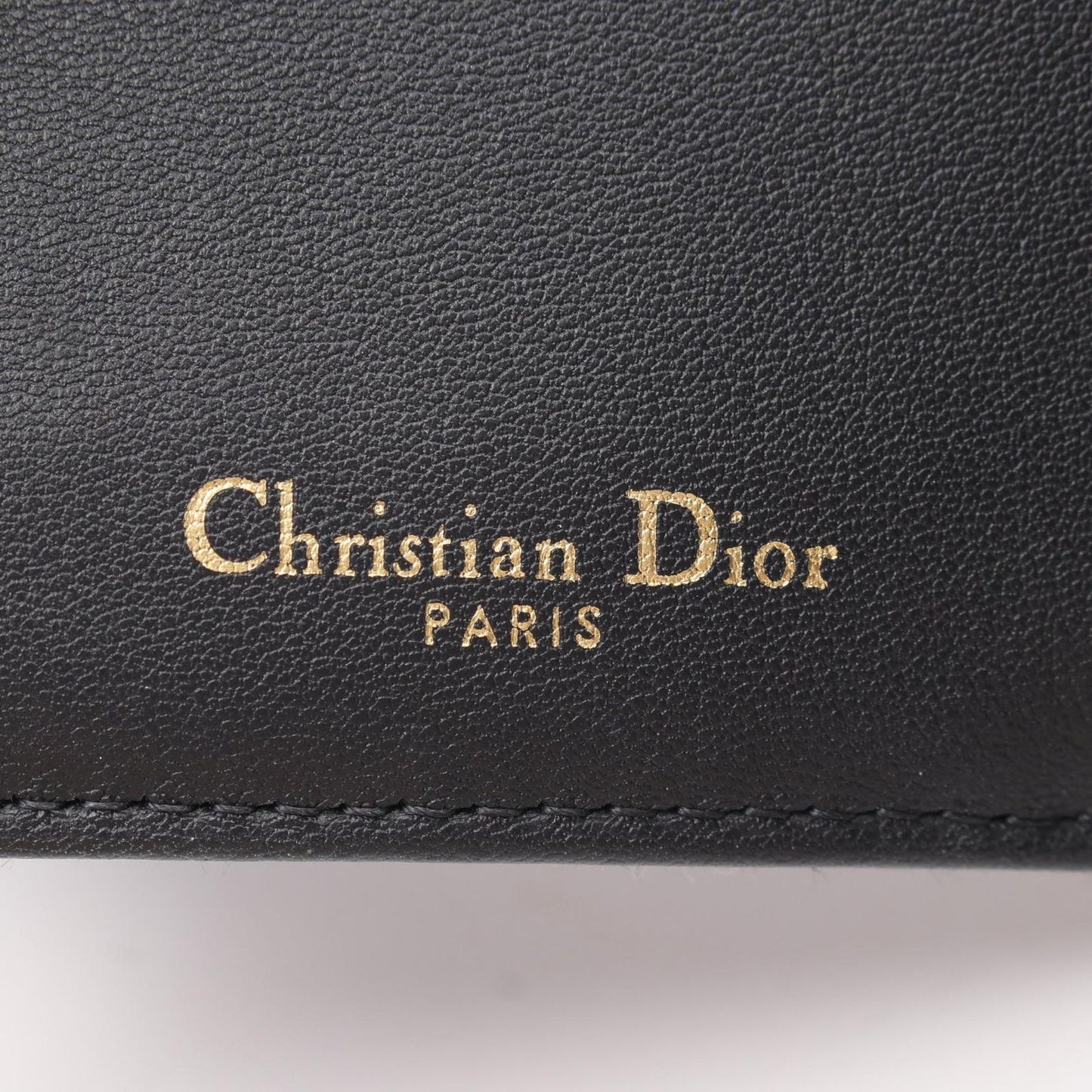 Dior Trifold Wallet Saddle Lotus Navy Canvas Nymphea — view 4