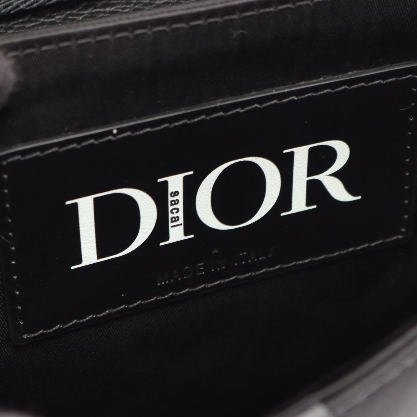 Dior Shoulder Bag Sacai Saddle Black Nylon Leather — view 4